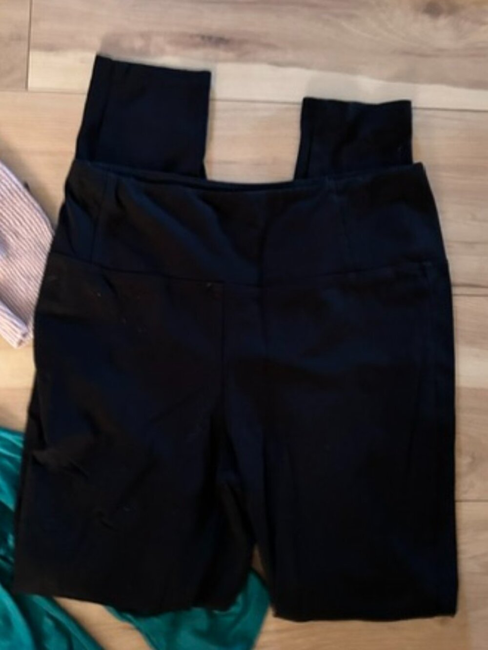 size medium womens  lounge casual dress pants leggings  black